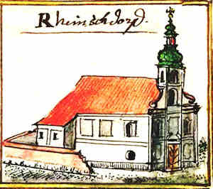 Rheinschdorf - Kościół, widok ogólny